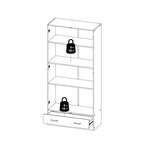 Space Wardrobe with 2 Doors + 1 Drawer in Oak 1750 