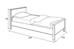 Story SO-08 Bed with Mattress 