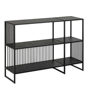 Strington Bookcase with 2 Shelves in Black 