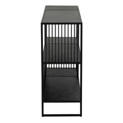 Strington Bookcase with 2 Shelves in Black 