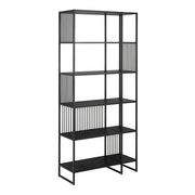 Strington Bookcase with 5 Shelves in Black 