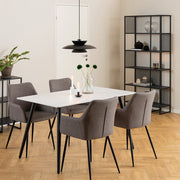 Strington Bookcase with 5 Shelves in Black 