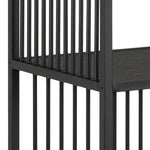 Strington Bookcase with 5 Shelves in Black 
