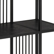 Strington Bookcase with 5 Shelves in Black 