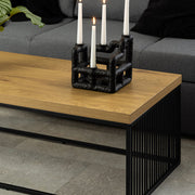 Strington Coffee Table in Black and Oak 