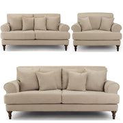 Summer Beige Fabric 3+2+1 Seater Sofa Set