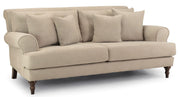 Summer Beige Fabric 3 Seater Sofa