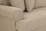 Summer Beige Fabric 3 Seater Sofa