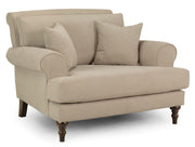 Summer Beige Fabric Armchair
