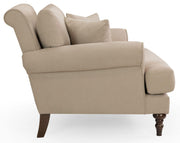 Summer Beige Fabric Armchair