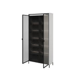 Trend TR-07 Tall Display Cabinet 92cm [White Matt] - Interior Layout