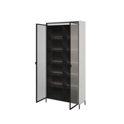 Trend TR-07 Tall Display Cabinet 92cm [White Matt] - Interior Layout