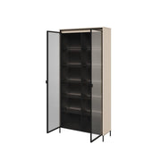 Trend TR-07 Tall Display Cabinet 92cm [Beige] - Interior Layout