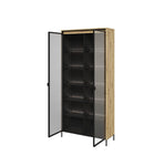 Trend TR-07 Tall Display Cabinet 92cm [Oak Artisan] - Interior Layout