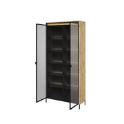 Trend TR-07 Tall Display Cabinet 92cm [Oak Artisan] - Interior Layout