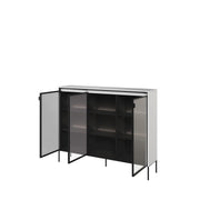 Trend TR-08 Display Cabinet 150cm [White Matt] - Interior Layout