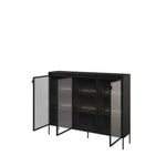 Trend TR-08 Display Cabinet 150cm [Black Matt] - Interior Layout