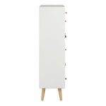 Thais White Shabby Chic Multi Coloured 13 Drawer Chest 