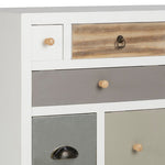 Thais White Shabby Chic Multi Coloured 13 Drawer Chest 