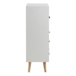 Thais White Shabby Chic Multi Coloured 9 Drawer Chest 