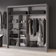 Thames 203cm Sliding Door Wardrobe Graphite 