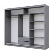 Thames 250cm Sliding Door Wardrobe Graphite 