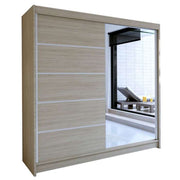 Tia III 180cm Sliding Door Wardrobe Sonoma 