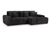 Tokyo Sofa Black Right Hand Facing Corner 298 x 147 CM 