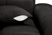 Tokyo Sofa Black Right Hand Facing Corner 298 x 147 CM 