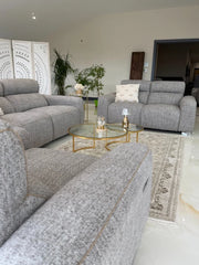 Toronto Electric Recliner Sofa Beige 3+2 Set