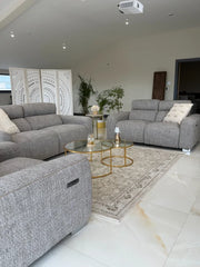 Toronto Electric Recliner Sofa Grey 3+2 Set