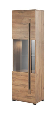 Tulsa 05 Display Cabinet 60cm [Oak] -White Background