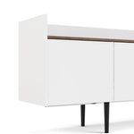 Unit Sideboard 2 Drawers 3 Doors in White and Walnut 