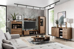 Vasina 09 Tall Display Cabinet 60cm [Oak] - Lifestyle Image