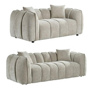 Venice Beige Fabric 3+2 Seater Sofa Set