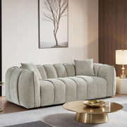 Venice Beige Fabric 3 Seater Sofa