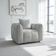 Venice Grey Fabric 3+1+1 Seater Sofa Set
