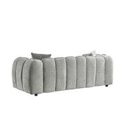 Venice Grey Fabric 3 Seater Sofa