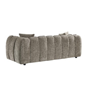 Venice Mocha Fabric 3 Seater Sofa