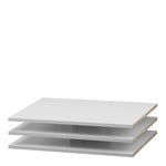 Verona Sliding Wardrobe 120cm in White with White Doors with 5 Shelves 
