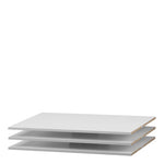 Verona Sliding Wardrobe 180cm in White with White Doors with 5 Shelves 