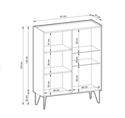 Harmony Display Cabinet 97cm