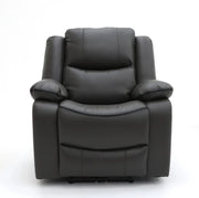Black leather recliner chair 