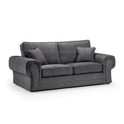 Wilcot Grey Fabric 3 Seater Sofa