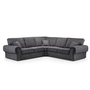 Wilcot Grey Fabric Corner Sofa