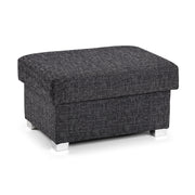Wilcot Grey Fabric Storage Footstool
