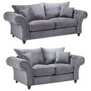 Windsor Fullback Grey 3+2 Seater Sofa Set