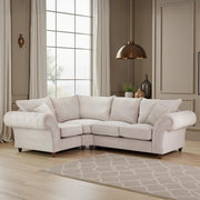 Windsor Stone Fabric Fullback Corner Sofa - LHF