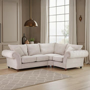 Windsor Stone Fabric Fullback Corner Sofa - RHF