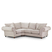 Windsor Stone Fabric Fullback Corner Sofa - LHF